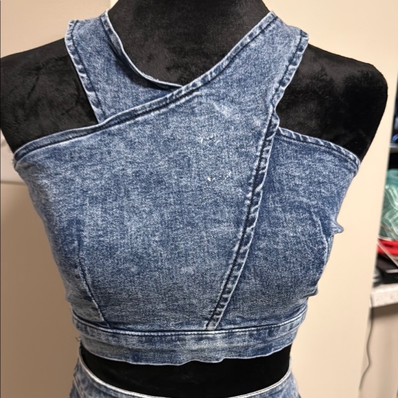 Denim Two-Piece Set - Picture 2 of 7